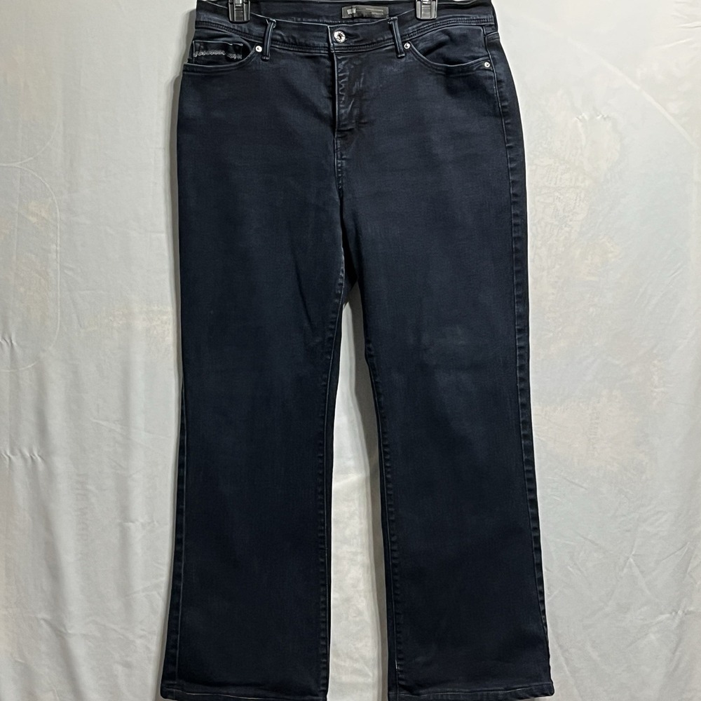 Levis 512 Perfectly Slimming Bootcut Jeans Dark Wash 14S W32 L30 15512-0059